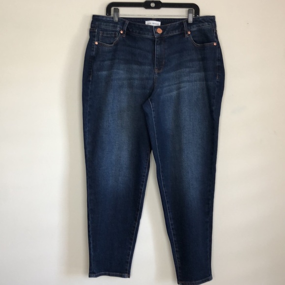 NWOT Lane Bryant Flex Magic Waistband Low Rise Boyfriend Jeans Size 16 - Picture 2 of 7